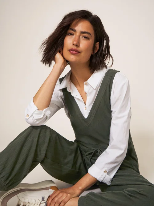 Lainey Jumpsuit aus Jersey - Khaki-Grün - 40 Bild 2