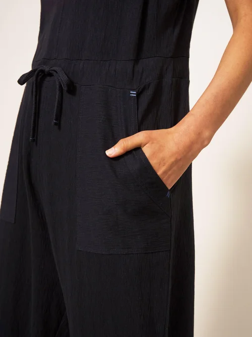 Lainey Jumpsuit aus Jersey - Pures Schwarz - 34 Bild 2