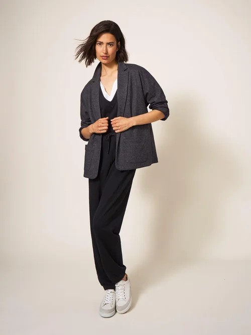 Lainey Jumpsuit aus Jersey - Pures Schwarz - 34 Bild 3
