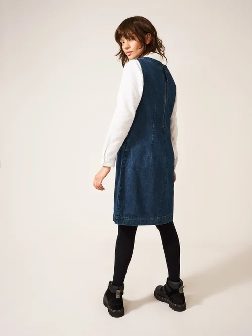 Lothbury Latzkleid aus Bio-Denim - Mittel-Denim - 34 Bild 3