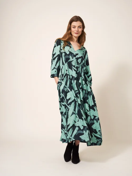 Lucy EcoVero Midikleid - Grün Mehrfarbig - 38 Bild 2