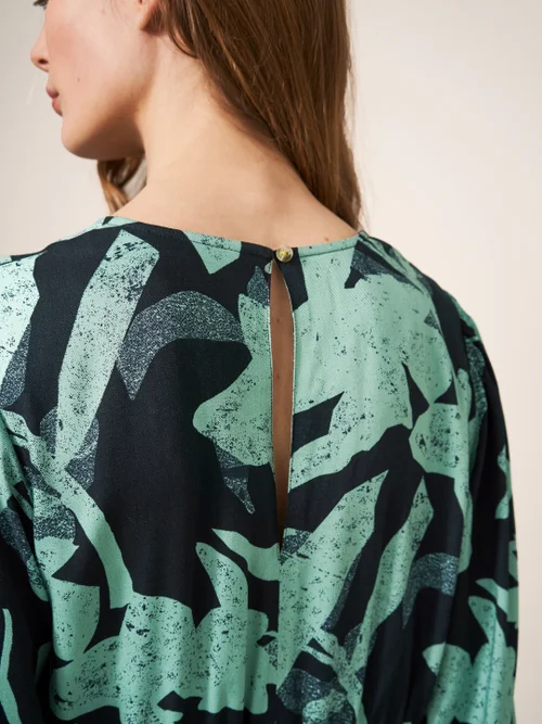 Lucy EcoVero Midikleid - Grün Mehrfarbig - 38 Bild 1