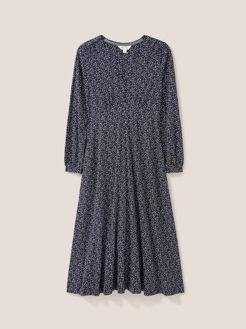 Megan Jerseykleid - Marineblau Mehrfarbig - 34 Bild 4