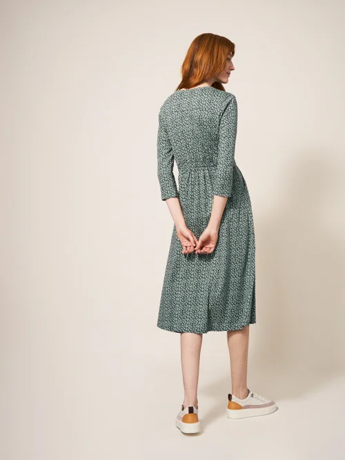 Mia Jerseykleid - Grün Mehrfarbig - 38 Bild 3