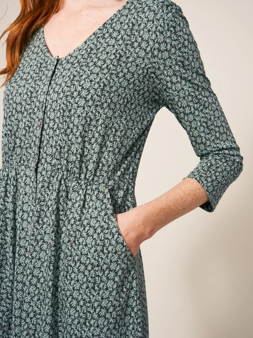 Mia Jerseykleid - Grün Mehrfarbig - 38 Bild 2