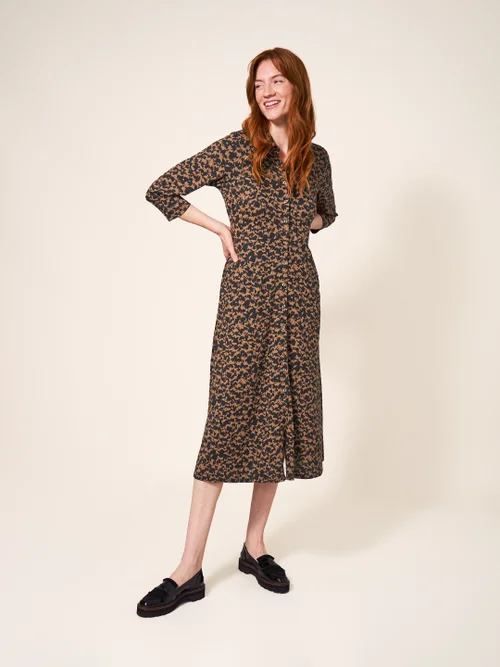 Rua Blusenkleid aus Jersey - Schwarz Mehrfarbig - 38 Bild 1