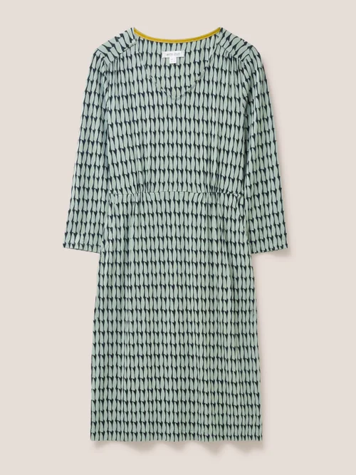 Tallie EcoVero Jerseykleid - Grün Mehrfarbig - 34 Bild 4
