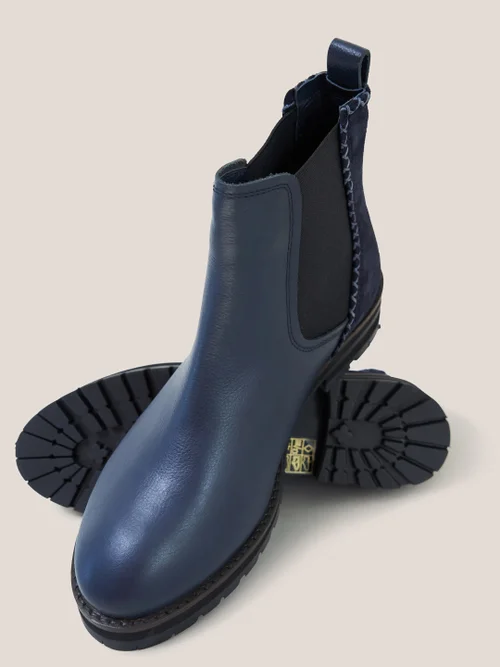 Esme Chelsea Boot aus Leder - Dunkel-Marineblau - 39 Bild 2