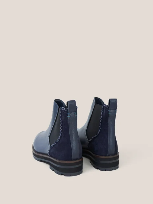 Esme Chelsea Boot aus Leder - Dunkel-Marineblau - 39 Bild 1