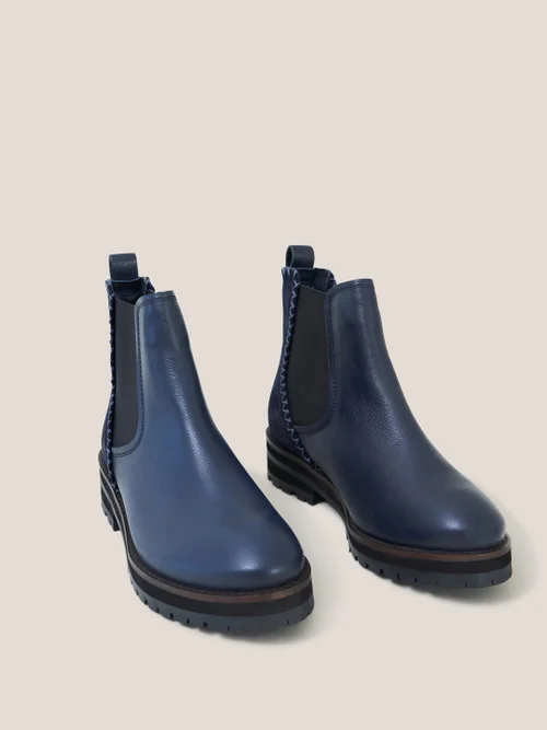 Esme Chelsea Boot aus Leder - Dunkel-Marineblau - 39 Bild 3