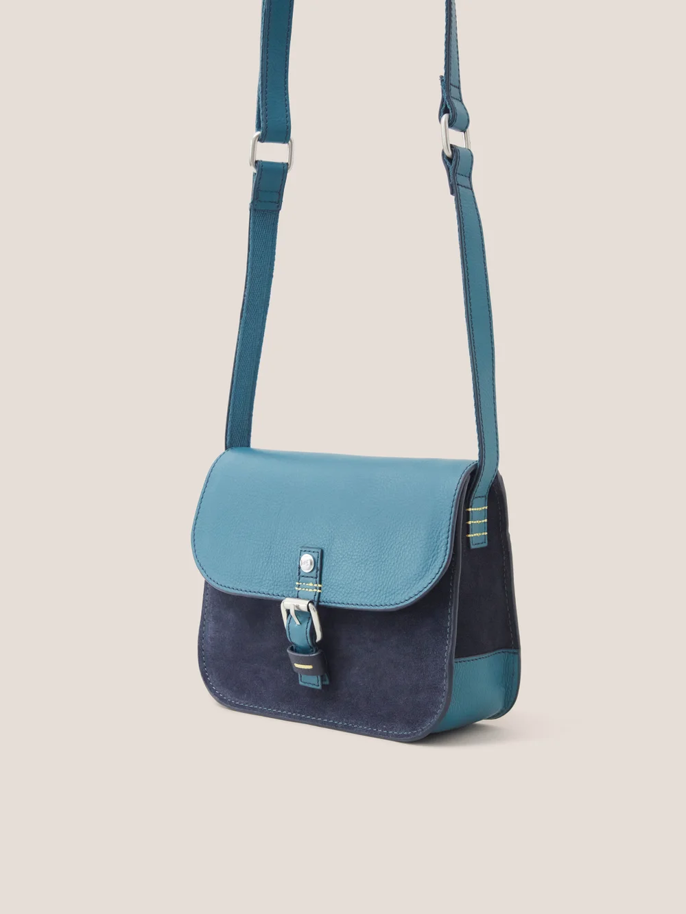 Eva Schultertasche aus Leder - Blaugrün Mehrfarbig - Einheitsgröße Bild 1