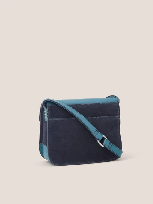 Eva Schultertasche aus Leder - Blaugrün Mehrfarbig - Einheitsgröße Bild 3