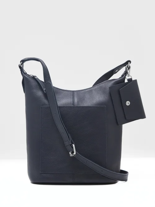 Fern Crossbody-Tasche aus Leder - Dunkel-Marineblau - Einheitsgröße Bild 1