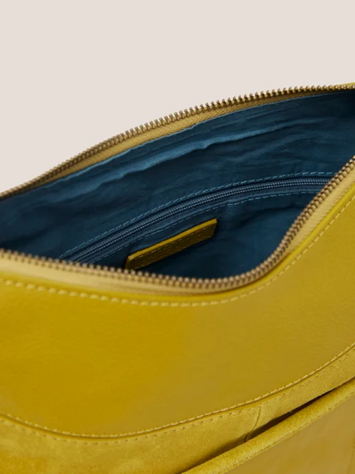 Mini Fleur Crossbody-Tasche aus Wildleder - Mittel-Grüngelb - Einheitsgröße Bild 2