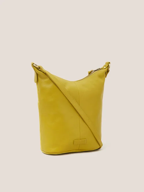 Mini Fleur Crossbody-Tasche aus Wildleder - Mittel-Grüngelb - Einheitsgröße Bild 3