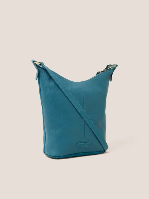 Mini Fleur Crossbody-Tasche aus Wildleder - Mittel-Blaugrün - Einheitsgröße Bild 4