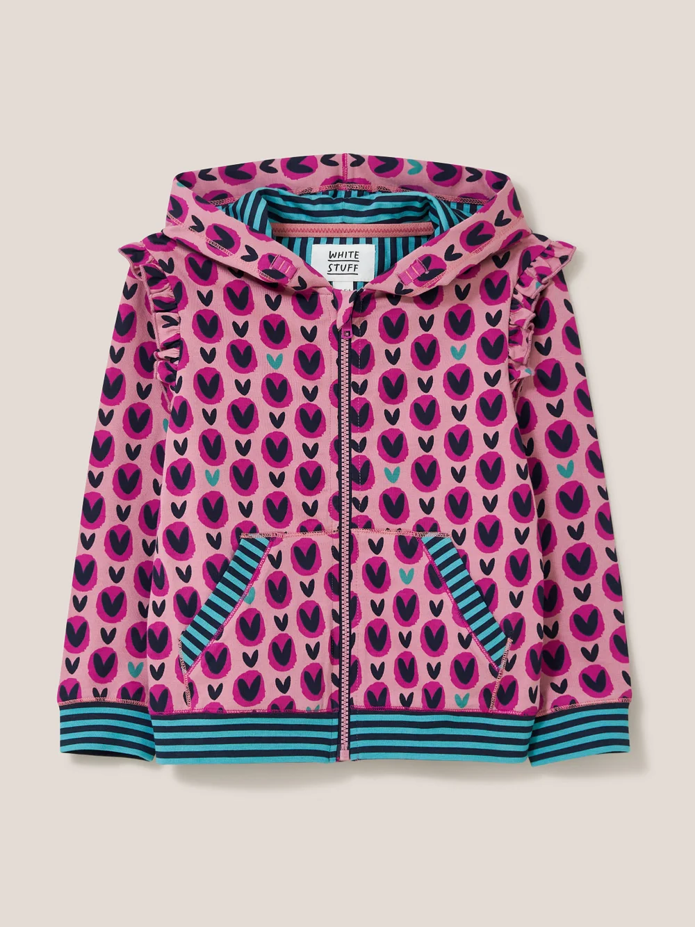 Frankie Hoodie - Pinkfarbener Aufdruck - 3-4 Jahre Bild 1