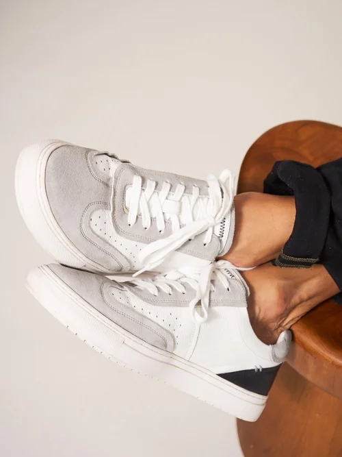 Lederturnschuhe - White Mlt - 44 Bild 1