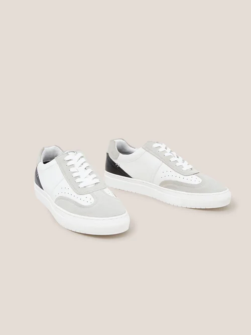 Lederturnschuhe - White Mlt - 44 Bild 3
