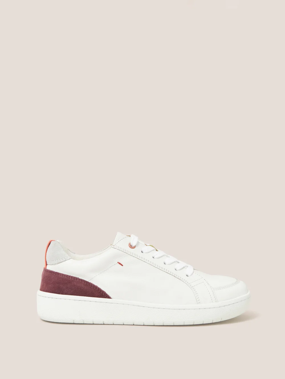 Sneaker aus Leder und Wildleder - Brillantweiß - 39 Bild 1