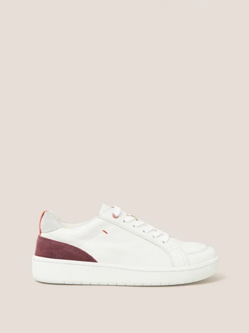 Sneaker aus Leder und Wildleder - Brillantweiß - 39 Bild 1
