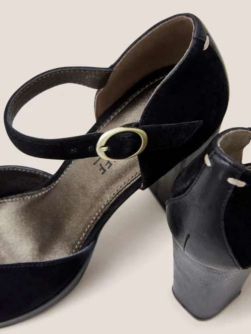 Priscilla Plateauschuhe aus Wildleder - Pures Schwarz - 39 Bild 2