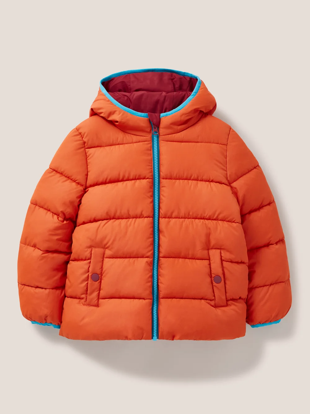 Wattierte Steppjacke - Mittelorange - 3-4 Jahre Bild 1