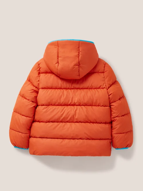 Wattierte Steppjacke - Mittelorange - 3-4 Jahre Bild 3