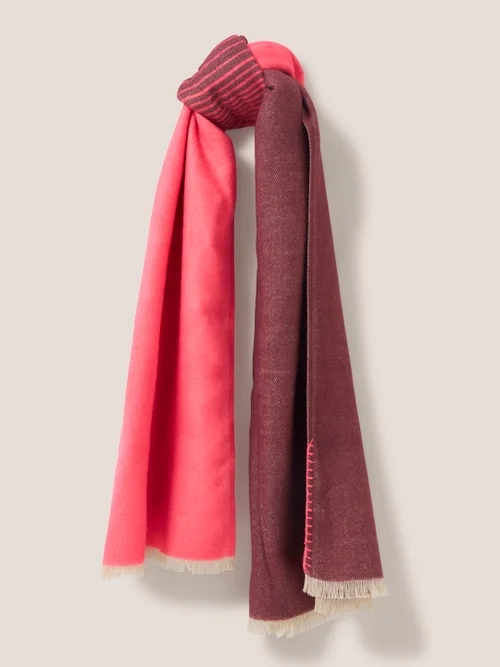 Selma Mittelschwerer Schal - Helles Pink - Einheitsgröße Bild 4