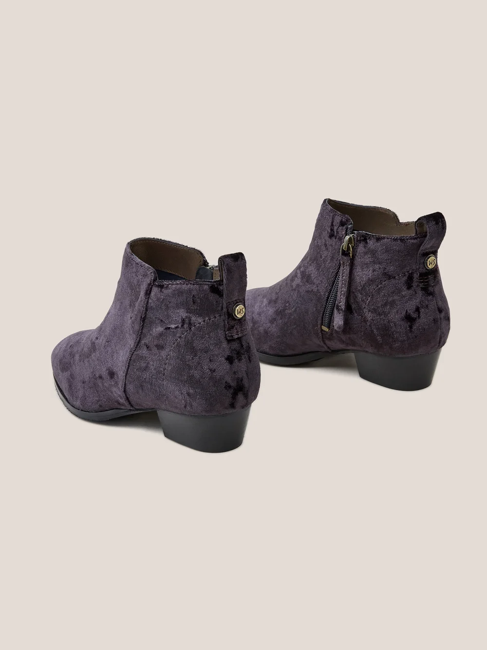 Willow Stiefeletten aus Samt - Dunkelgrau - 39 Bild 1