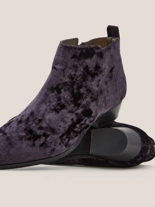 Willow Stiefeletten aus Samt - Dunkelgrau - 39 Bild 2