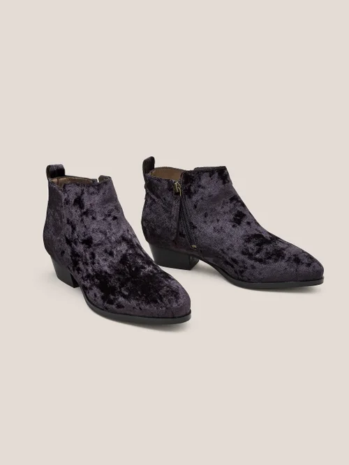 Willow Stiefeletten aus Samt - Dunkelgrau - 39 Bild 3