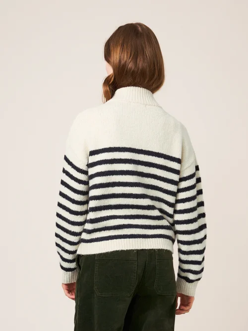 Bonnie Strickjacke - Elfenbeinfarben Mehrfarbig - 38 Bild 3
