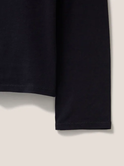 Camile Langarmshirt mit hochgeschlossenem Kragen - Dunkelgrau - 38 Bild 4