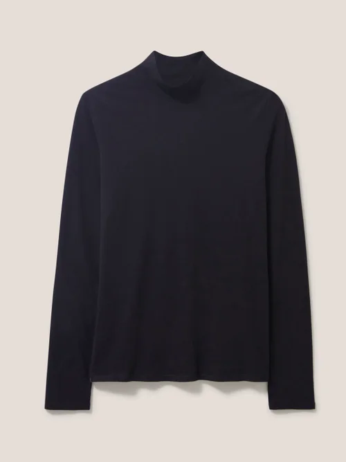Camile Langarmshirt mit hochgeschlossenem Kragen - Dunkelgrau - 38 Bild 3