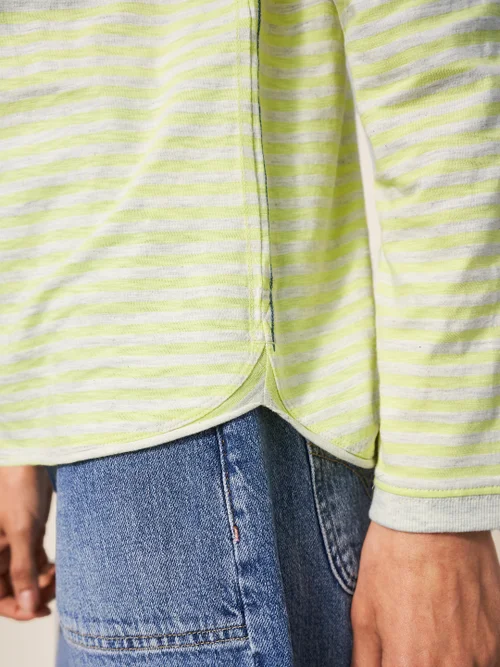 Cassie Gestreiftes Langarmshirt - Gelb Mehrfarbig - 38 Bild 2
