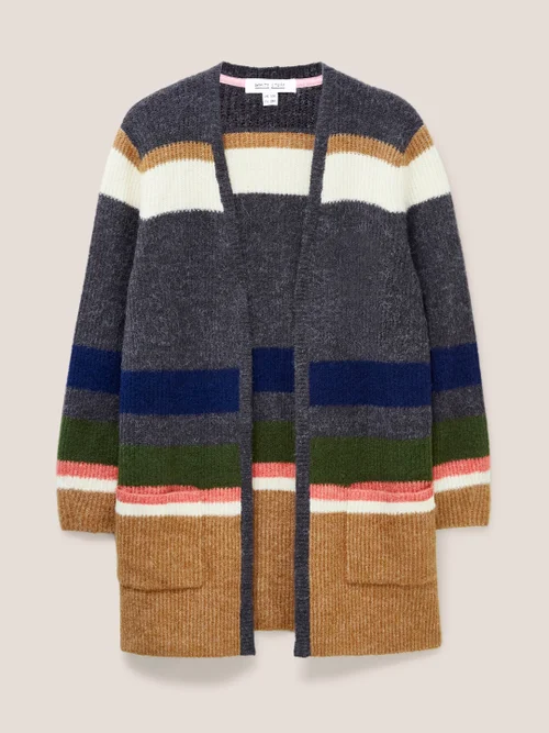 Erica Lange Strickjacke - Blau Mehrfarbig - 38 Bild 4