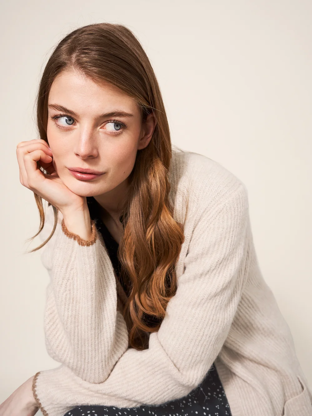 Erica Lange Strickjacke - Dunkel-Natur - 38 Bild 1