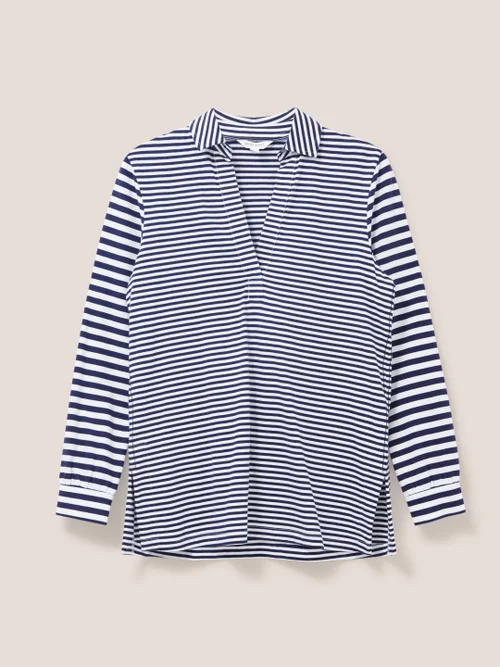 Fran Bluse - Marineblau Mehrfarbig - 38 Bild 4