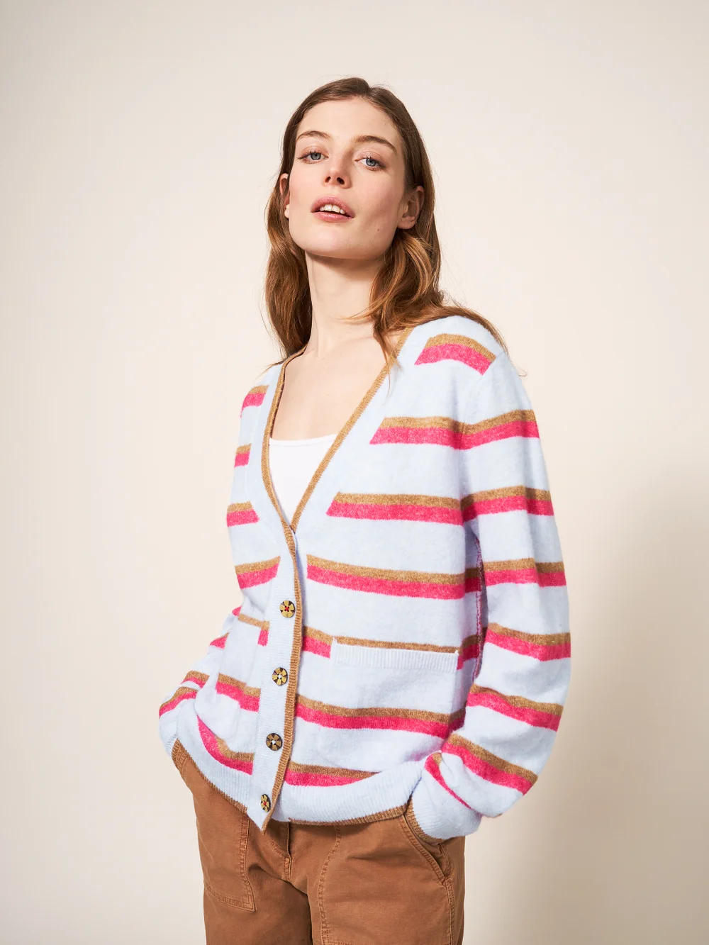 Jamie Strickjacke - Blau Mehrfarbig - 38 Bild 1