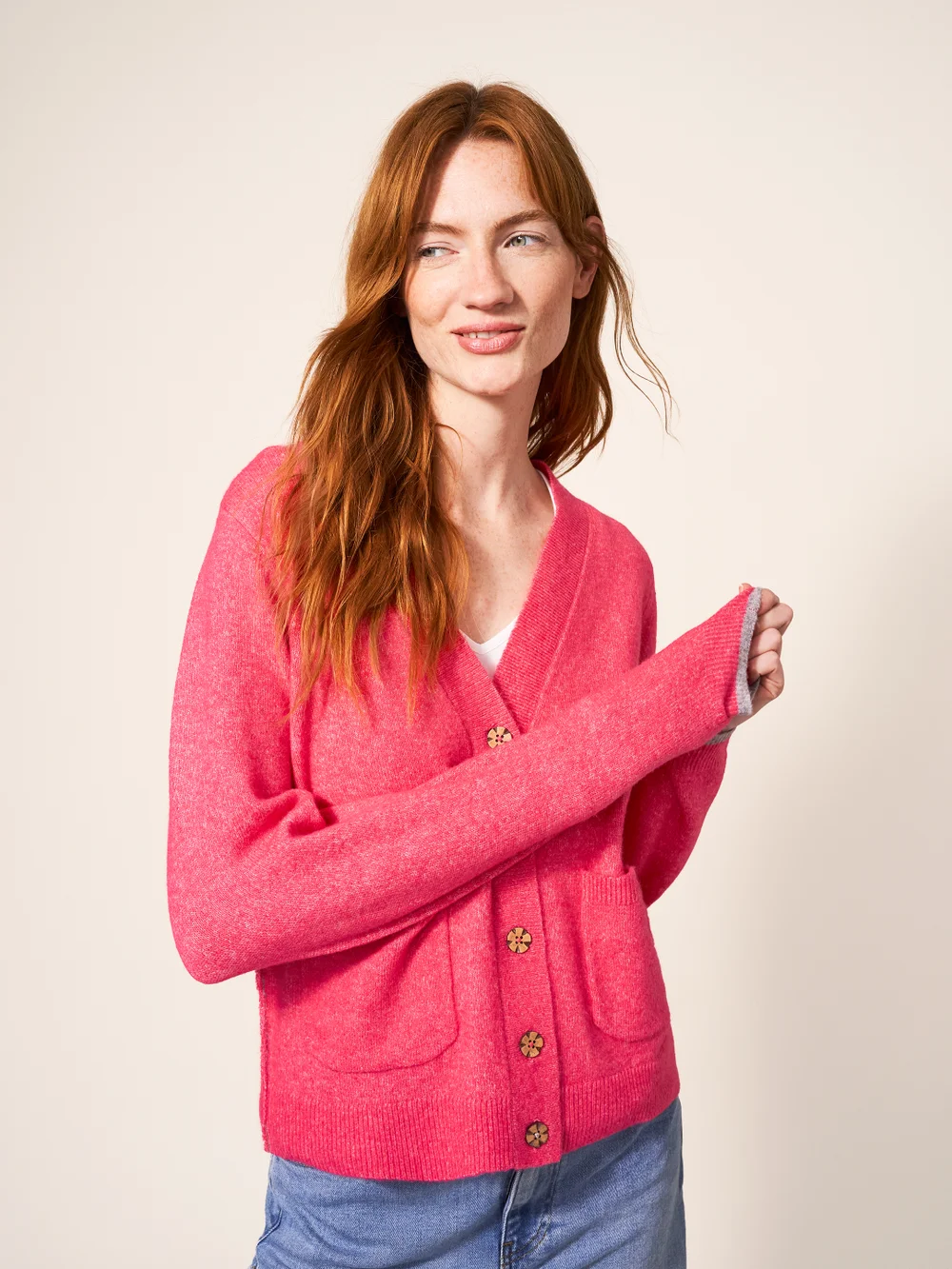 Jamie Strickjacke - Helles Pink - 38 Bild 1