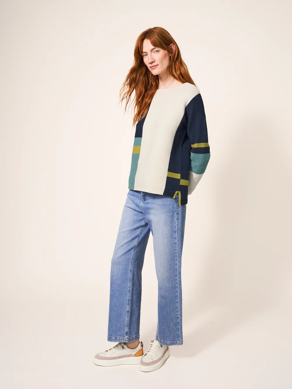 Jana Pullover - Blaugrün Mehrfarbig - 38 Bild 1