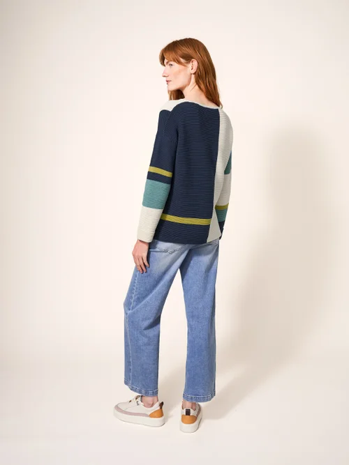 Jana Pullover - Blaugrün Mehrfarbig - 38 Bild 3
