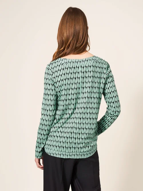 Langarmshirt - Grün Mehrfarbig - 38 Bild 3