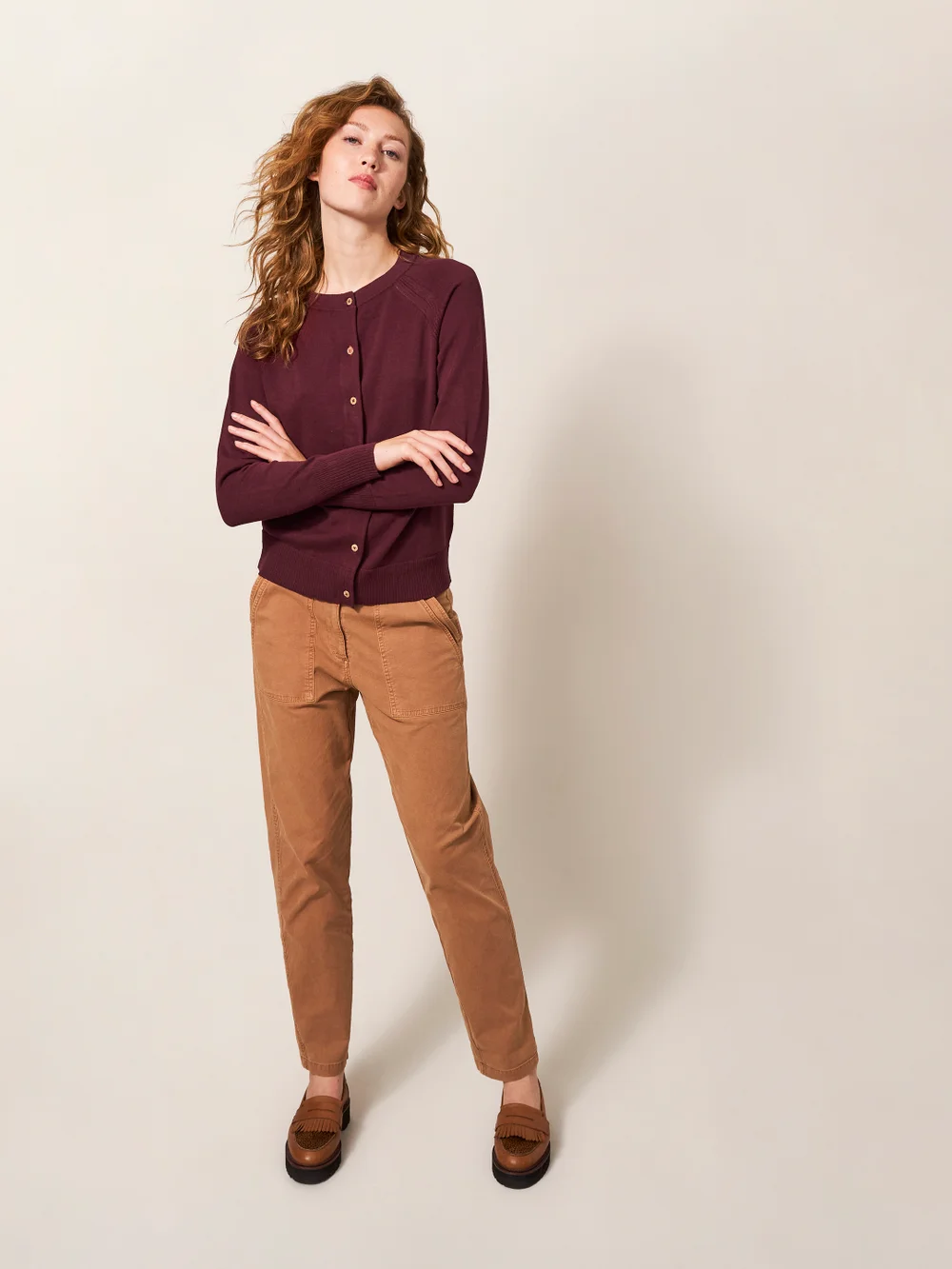 Lulu Strickjacke - Dunkelviolett - 38 Bild 1