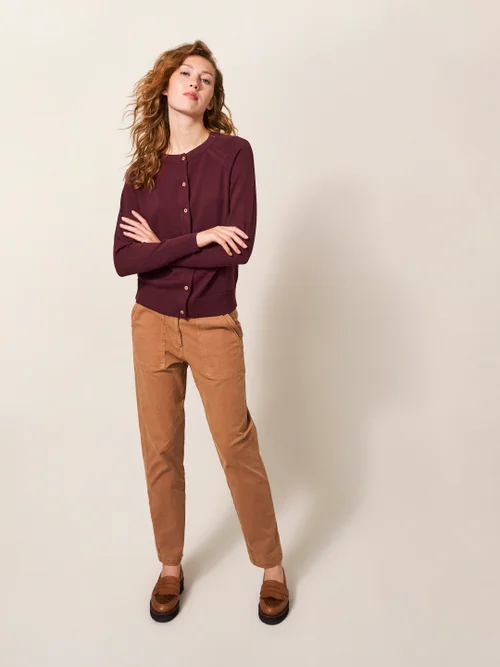 Lulu Strickjacke - Dunkelviolett - 38 Bild 1