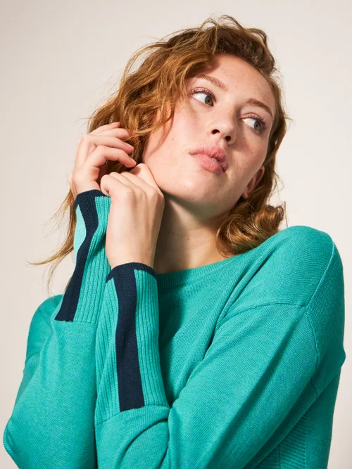 Olive Pullover - Hellblau - 38 Bild 2
