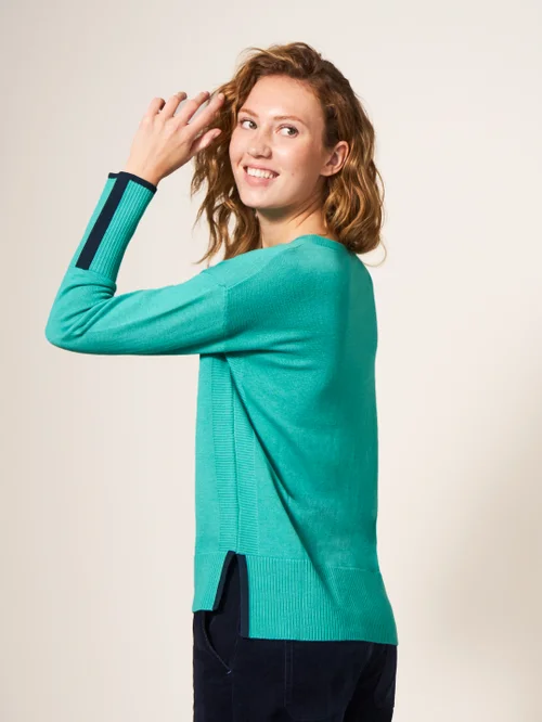 Olive Pullover - Hellblau - 38 Bild 3