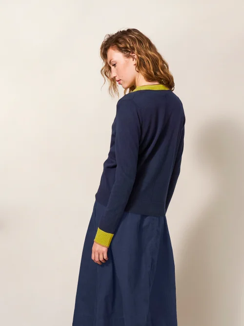 Sally Smarte Strickjacke - Dunkel-Marineblau - 38 Bild 3