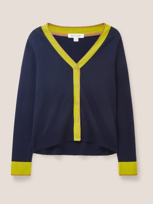 Sally Smarte Strickjacke - Dunkel-Marineblau - 38 Bild 4
